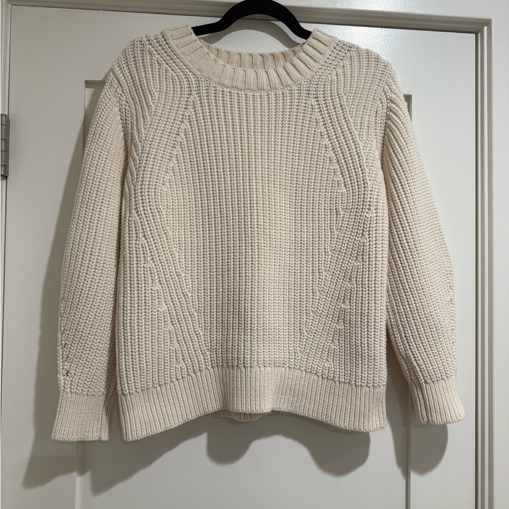 Everlane The Texture Cotton Crewneck Sweater